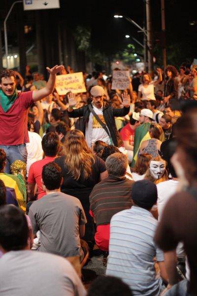 Protesto em Campinas. Foto: Arnaldo Silva.